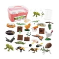thumbnail image 1 of Juguete de ciclo de vida animal con caja de almacenamiento, adornos para tartas, modelo de biología, crecimiento animal Caja rosa, 1 of 9