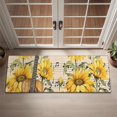 thumbnail image 2 of Beige Music Sunflower Guitar Pattern Door Rugs,Washable Non Slip Door Mats Indoor,Decorative Door Mats,Entry Mat Indoor for Entrance,Bedroom,Kitchen,Bathroom,16"x47", 2 of 6