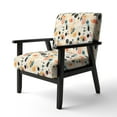 thumbnail image 3 of Designart "Whimsical Artistic Pois" Chaise d'Appoint Rembourrée Multicolore - Fauteuil Moderne pour Chambre, 3 of 7
