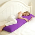 thumbnail image 6 of Ultra Soft Body Pillowcase, Purple, 20x54 Inch, Brushed Microfiber with Envelope Closure, 1 Pack, 6 of 7