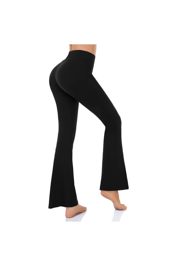 Women's Leggings Yoga Pants V Crossover High Waisted Flare Leggings Casual Bootleg Workout Pants XL