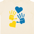 thumbnail image 4 of Inktastic Down Syndrome Awareness with Handprints and Hearts Blue and Yellow Boys or Girls Toddler T-Shirt, 4 of 5