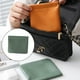 thumbnail image 4 of Wosthever Bolsa de cuero portátil impermeable multiusos ligereza bolsillo pequeño conveniente Mini bolso monedero mujer maquillaje Almacenamiento y organización del hogar Verde oliva, 4 of 6