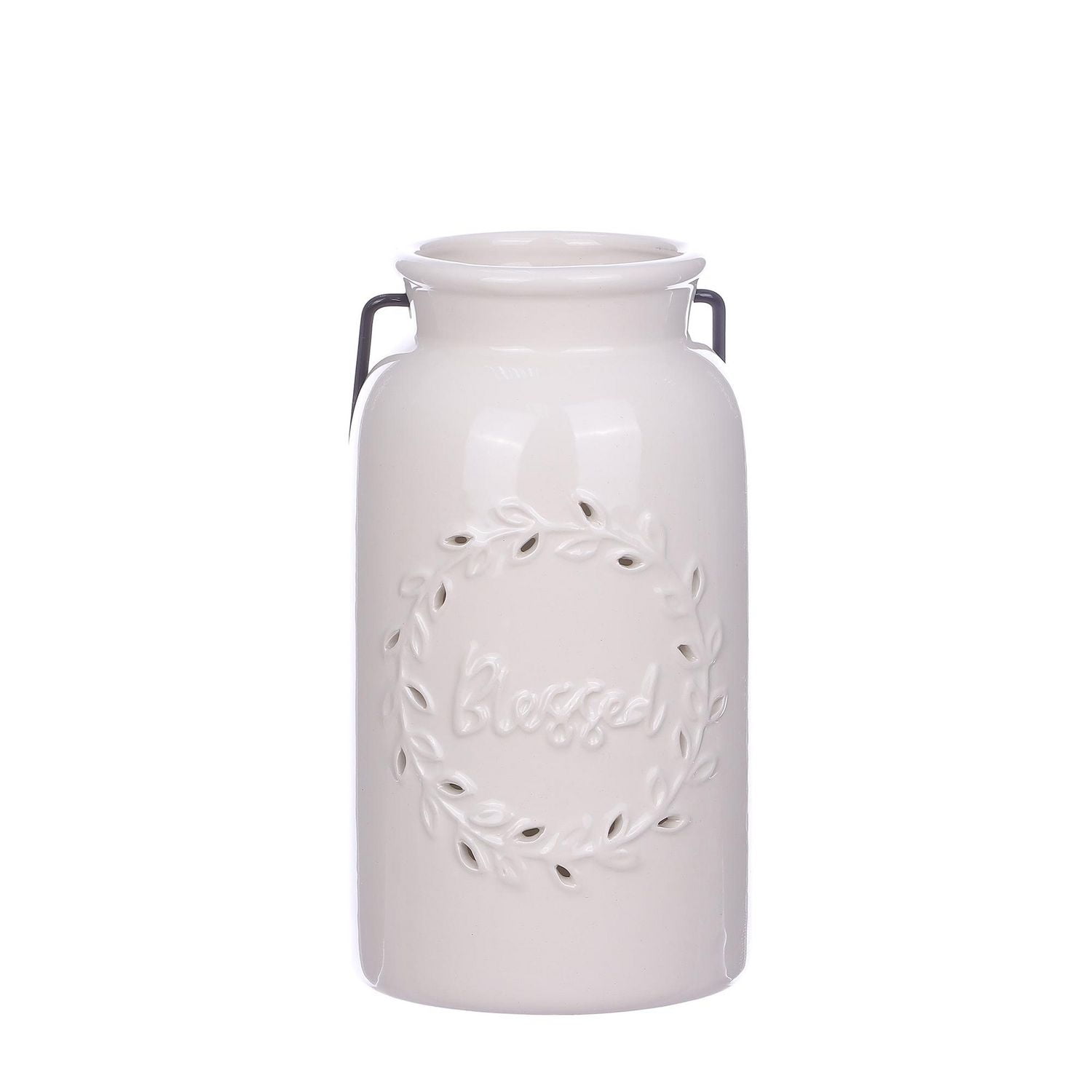 Lanterne en céramique Lanterne en céramique de la récolte blanche