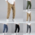thumbnail image 4 of CENL Men Casual Pants Jogger Trousers Multi Pockets Slim-fit Streetwear Pant Fashion, 4 of 9