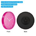 thumbnail image 4 of Uxcell 12" Wall Clock Battery Operated Silent Non Ticking Round Clock, Pink, 4 of 6