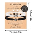 thumbnail image 3 of Pareja pulsera tejida con la proyección de tarjetas de 100 idiomas I You Pulseras para Mujeres Hombres Día de San Valentín Regalos de Cumpleaños para Novia Novio Esposa Pulseras a juego, 3 of 8