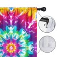 thumbnail image 4 of Blackout Kids Curtains,Colorful Rainbow Tie Dye Spiral Pattern Childrens Insulated Curtains Set Of 2,Bedroom Essentials,Toddler Room Decor 42"x63", 4 of 5