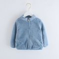 thumbnail image 1 of Chaqueta de terciopelo para niños Ropa para bebés Ropa para niños Ropa de estilo occidental Ropa de invierno para niñas Top de franela gruesa, 1 of 5