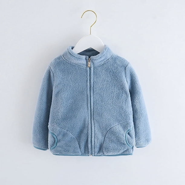 Chaqueta de terciopelo para niños Ropa para bebés Ropa para niños Ropa de estilo occidental Ropa de invierno para niñas Top de franela gruesa