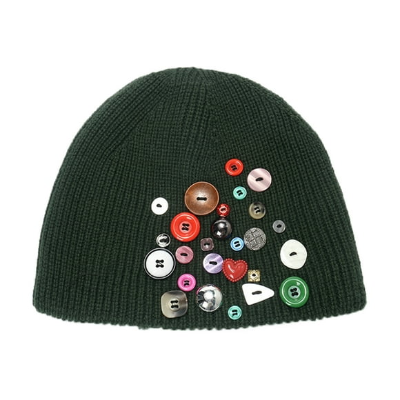 Bunenne Mens Beanies Chemo Headwear for Women Beanies for Winter Men and Women Outdoor Knitted Warm Hat Colorful Fashion Knitted Hat Autumn and Winter Hat Fleece Beanie Brimless Cap C One Size