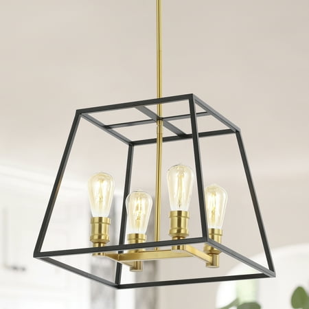

JONATHAN Y Lloyd 15 4-Light Farmhouse Industrial Iron LED Pendant