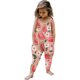 thumbnail image 2 of Mono para niñas pequeñas con estampado de flores, mono con tirantes, ropa de verano, 2 of 6
