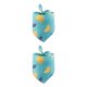 thumbnail image 3 of Greeniant Bufanda de baba Triangular con estampado de frutas, algodón portátil, mantenimiento cálido, toalla colorida para mascotas, decoración de limón azul 2piezas Greeniant CBP281061, 3 of 6