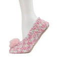 thumbnail image 2 of MeMoi Popcorn Pom-Pom Non-Slip Slippers - Womens - Female (Medium/Large, Asphalt Mix), 2 of 3