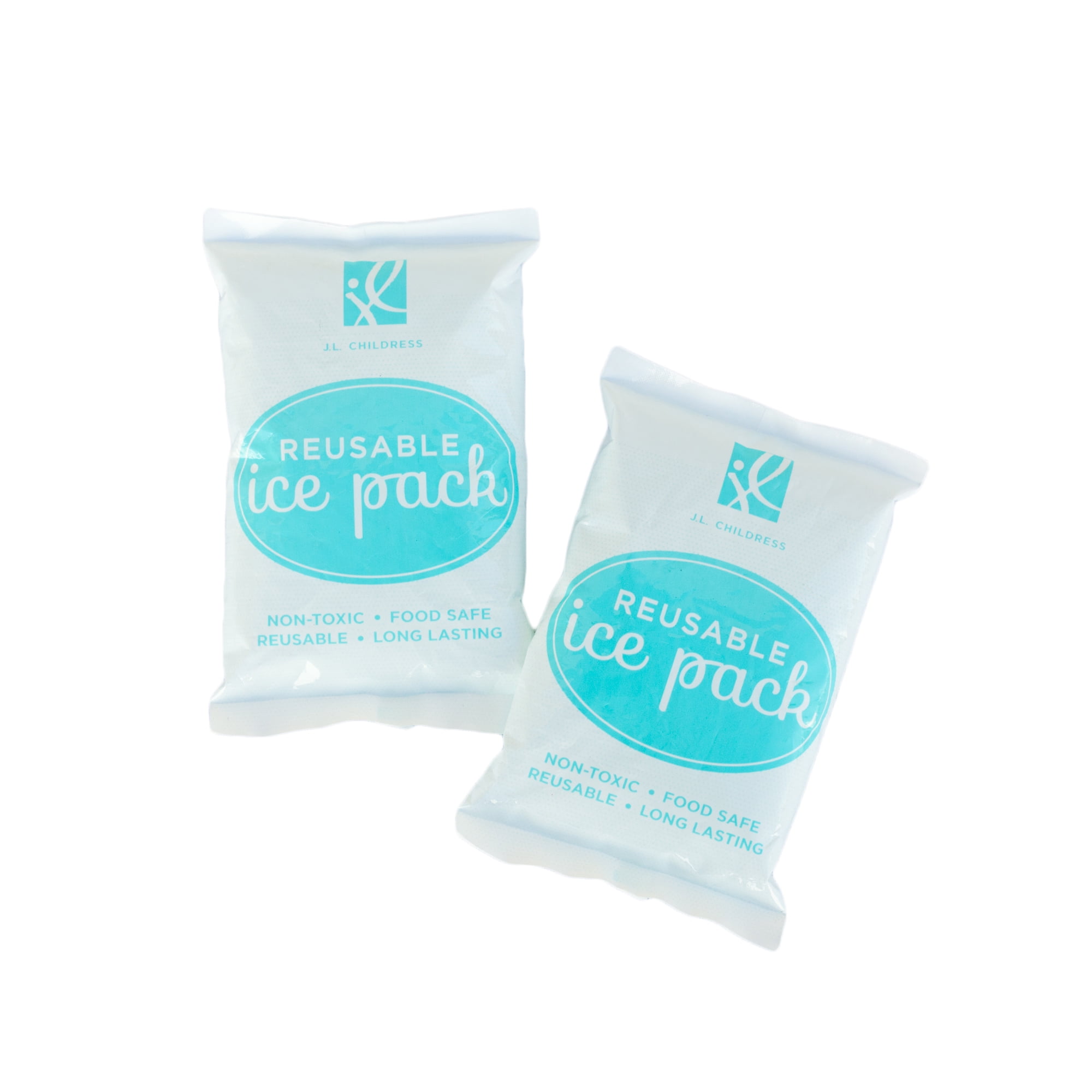 J.L. Childress Reusable Ice Packs - Breast Milk Ice Packs for Cooler & Lunch Boxes, 2 Pack
