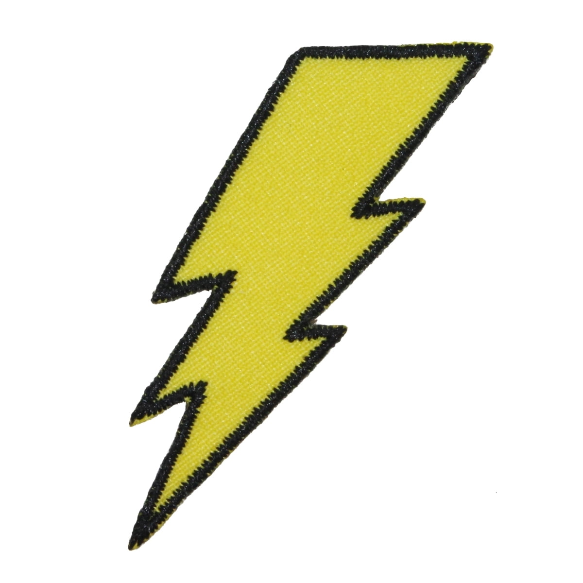 Lightning Bold Symbol Colourful Iron on Sew on Embroidered Patch Kids