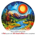 thumbnail image 2 of Puzle de madera Purdicra Sunrise Scenery Animal, 100 unidades, 2 of 7
