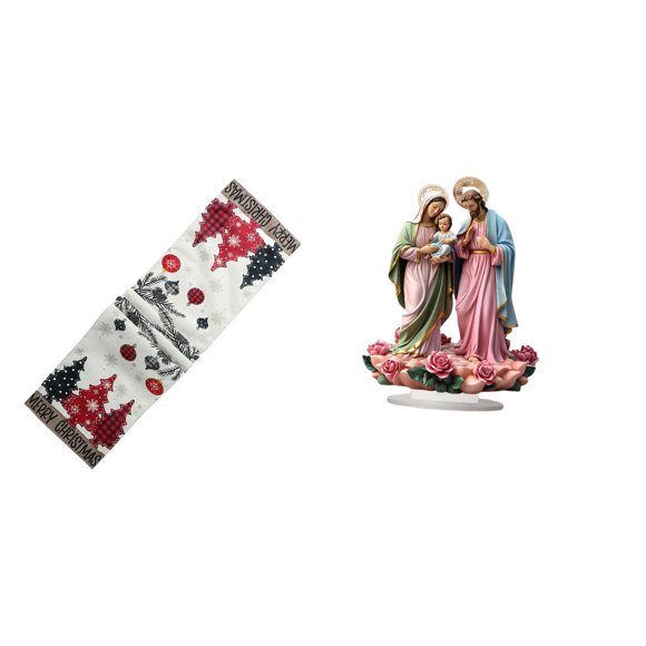 de mesa navideño, bufanda de tocador, mantel reutilizable de de invierno para de Navidad, para gabinete, mesa de centro navideñ