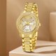 thumbnail image 3 of Reloj de cuarzo para mujer, anillo dorado de lujo para mujer, collar, pendiente, reloj de pulsera de moda con diamantes de imitación, relojes informales para mujer, conjunto de joyería ﻿, 3 of 5