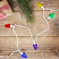 thumbnail image 2 of Northlight LED C7 Christmas Lights - Multicolor - 16' White Wire - 25ct, 2 of 3