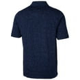 thumbnail image 3 of Men's Cutter & Buck Navy Northern Arizona Lumberjacks Advantage Space Dye Tri-Blend Polo, 3 of 3