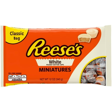 REESE'S White Peanut Butter Cups Miniatures, 12 oz