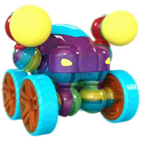 - Lite Poppers STEM Learning Build a Car Kit- LED Light, Build and Play Model Car Construction Toy with USB Powered LED Base