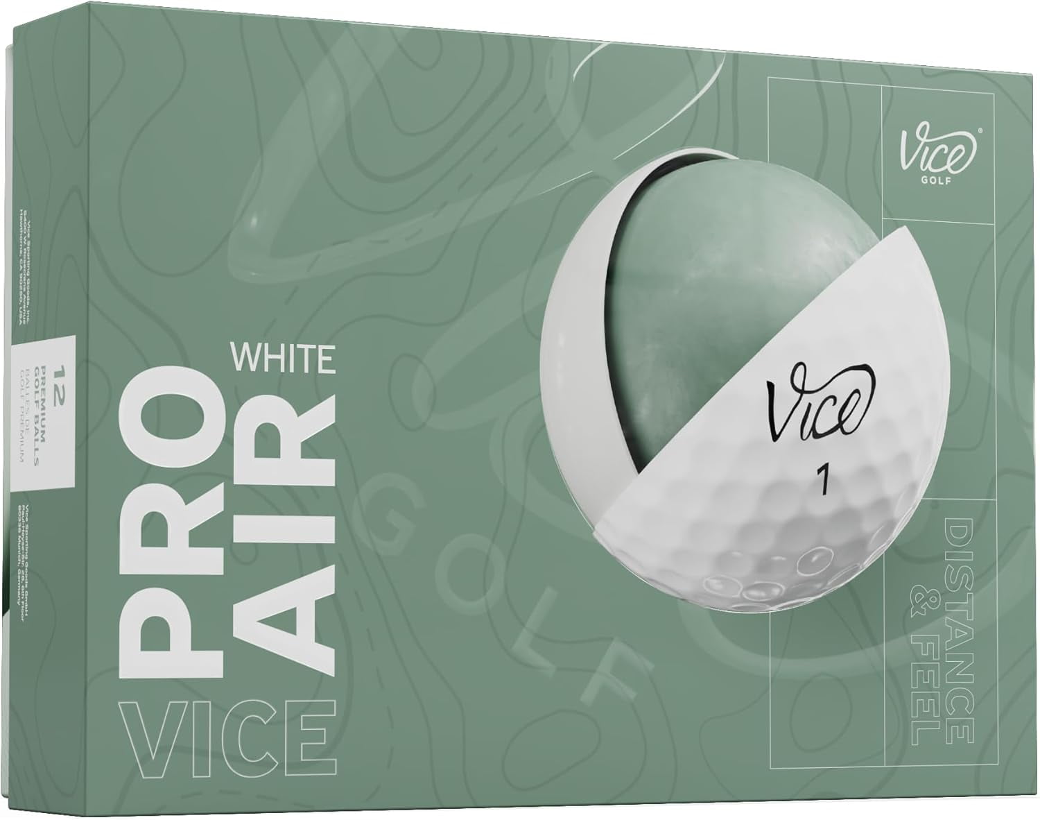 (4 pack) Vice Pro Air Golf Balls 2025, White, 12pk