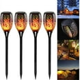 thumbnail image 1 of Garden Torch Light, 4 Pack LED Lights Solar Flames Torch Waterproof IP65 Garden Torch Light Decor Lamp & Solar Light Lamp, 1 of 5
