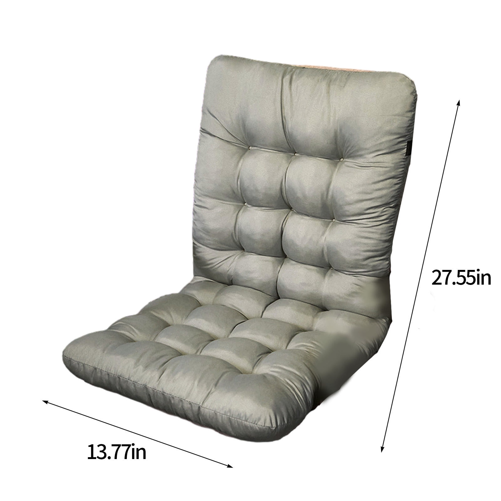 JeashCHAT Outdoor High Back Chair Cushion for Patio Furniture Front Porch Rocking Chair, Indoor Seat/Back Chair Cushion Replacement Cushion for Home Office, Gray