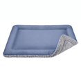 thumbnail image 2 of Dog Cooling Bed with Neck Support, Soft Flannel Cat Mat, Curved Headrest Crate Pad for Small Dogs, Machine Washable Sleeping Cushion(S,Dark Gray), 2 of 9