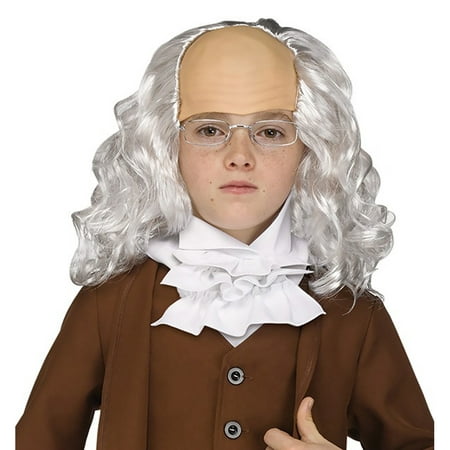 Boys Ben Franklin Wig with Glasses