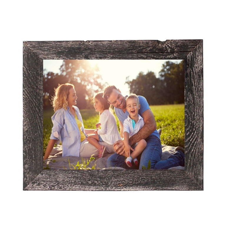 11X14 Rustic Smoky Black Picture Frame With Plexiglass Holder 11X14 Rustic Smoky Black Picture Frame With Plexiglass Holder