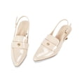 thumbnail image 2 of Women  pointed-toe sandals with ankle straps and buckles, 2 of 5