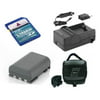 Canon VIXIA HFR100 Camcorder Accessory Kit includes: KSD2GB Memory Card, SDC-27 Case, SDNB2LH Battery, SDM-118 Charger