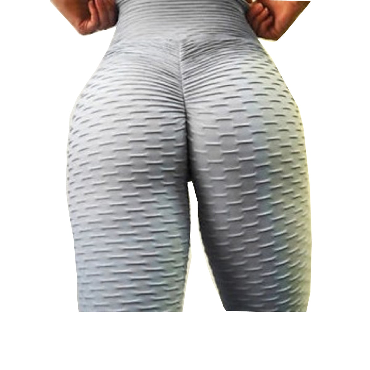 UK Women's Yoga Gym Anti-Cellulite Compression Leggings Butt Lifting Solid Pants 