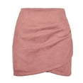 thumbnail image 3 of yillto Womens Skirts High Waist Asymmetrical Ruched Slim a Lined Fashion Dressy Party Short Skirt, 3 of 4