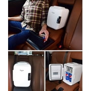 Cooluli Electric 4-Liter Portable Cooler/Warmer Mini Fridge, Pink