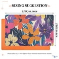 thumbnail image 6 of Yayeee Doormat for Indoor Entrance 32" x 20" Non Slippery Floor Rug, Colorful Painted Flowers Pattern, 6 of 8