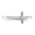thumbnail image 4 of 14K White Gold Ring Band Themed Sideways Cross, Size 7, 4 of 5