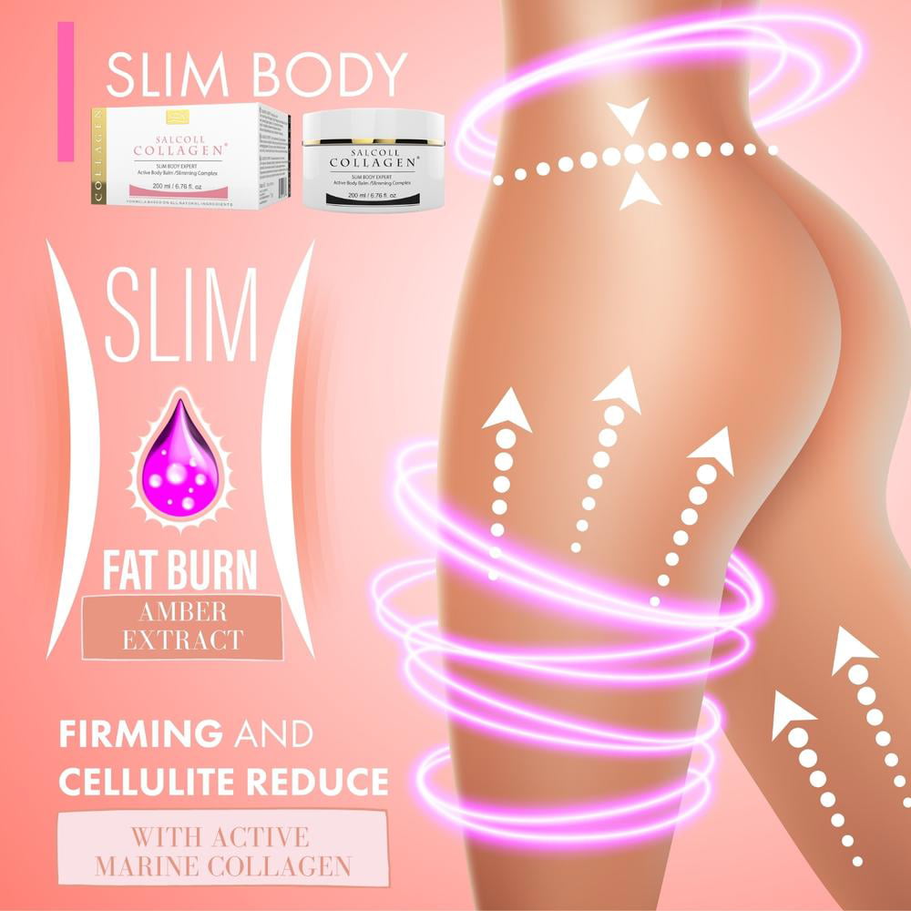 SALCOLL COLLAGEN Cellulite Fat Reducer Cream, Post Pregnancy, Weight Loss  200 ml