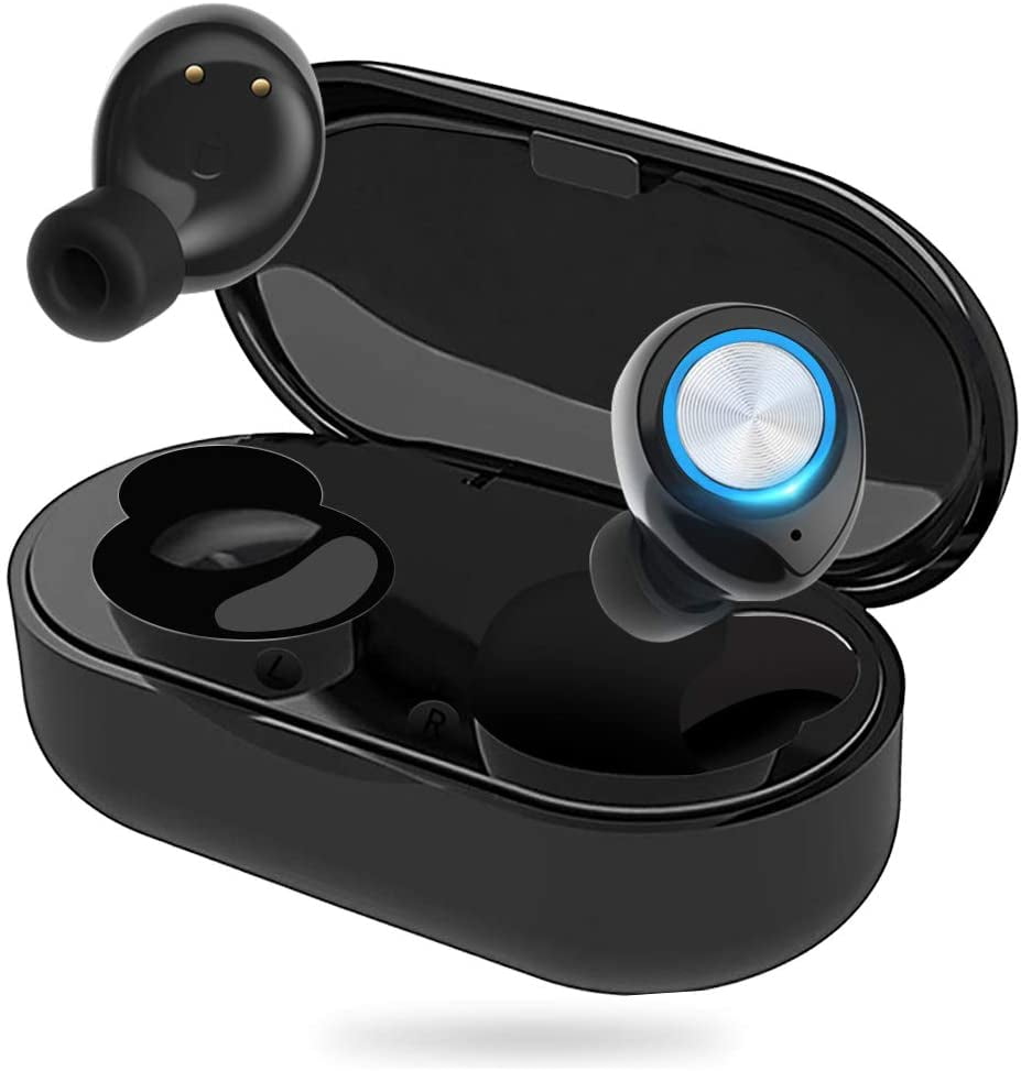 Wireless Earbuds,True Active Noise Cancelling Earbuds,Bluetooth 5.0 in Ear Headphone with Built-in Mics,Charging Case,Smart Touch Control,IPX5 Waterproof for iPhone/Android/Apple Earbuds 