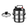 thumbnail image 4 of DOLITY Pressure Cooker Stewed Meat Pot Pressure Canner Cooking Pot for Household Family Pan and Glass Lid A, 4 of 9