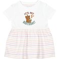 thumbnail image 3 of Inktastic Cute Teddy Bear 1st Birthday Celebration Girls Baby Dress, 3 of 5