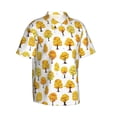thumbnail image 3 of Xecao Qutumn Tree print Hawaiian shirt - a stylish short-sleeve button-down for men, perfect for casual beach and tropical outings., 3 of 9