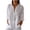 White, variant on Women Casual Linen Shirt Solid Color Tie Back Blouse Loose Bubble Wrinkle Design Fashion Top, White L