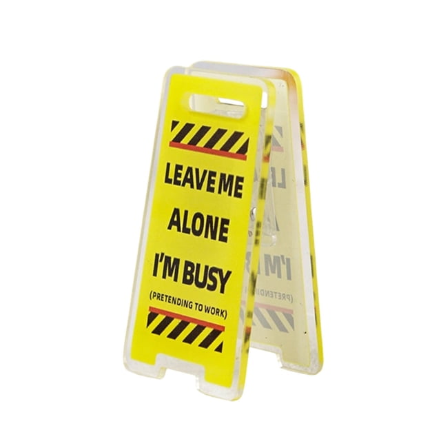 Fiudx Letrero de Acrílico para Escritorio, Decoración Única y Divertida para Oficina, Material Transparente Duradero, Fácil Instalación, Ideal para Oficina En Casa, Regalo Perfecto para Gerentes y Co