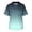 68#Sky Blue, variant on Men's Fit Gradient Color Scrub Tops Plus Size V-Neck Short Sleeve Funny Medical Workwear with 3 Pocket Watermelon Red 4XL