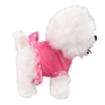 thumbnail image 3 of Perro de peluche electrónico interactivo para niños pequeños, juguete para caminar, cantar y con correa de control remoto, color rosa, 3 of 14